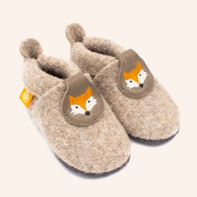 orangenkinder-poppie-fr-nzchen-kinder-filz-hausschuhe-100-merinowolle image 1