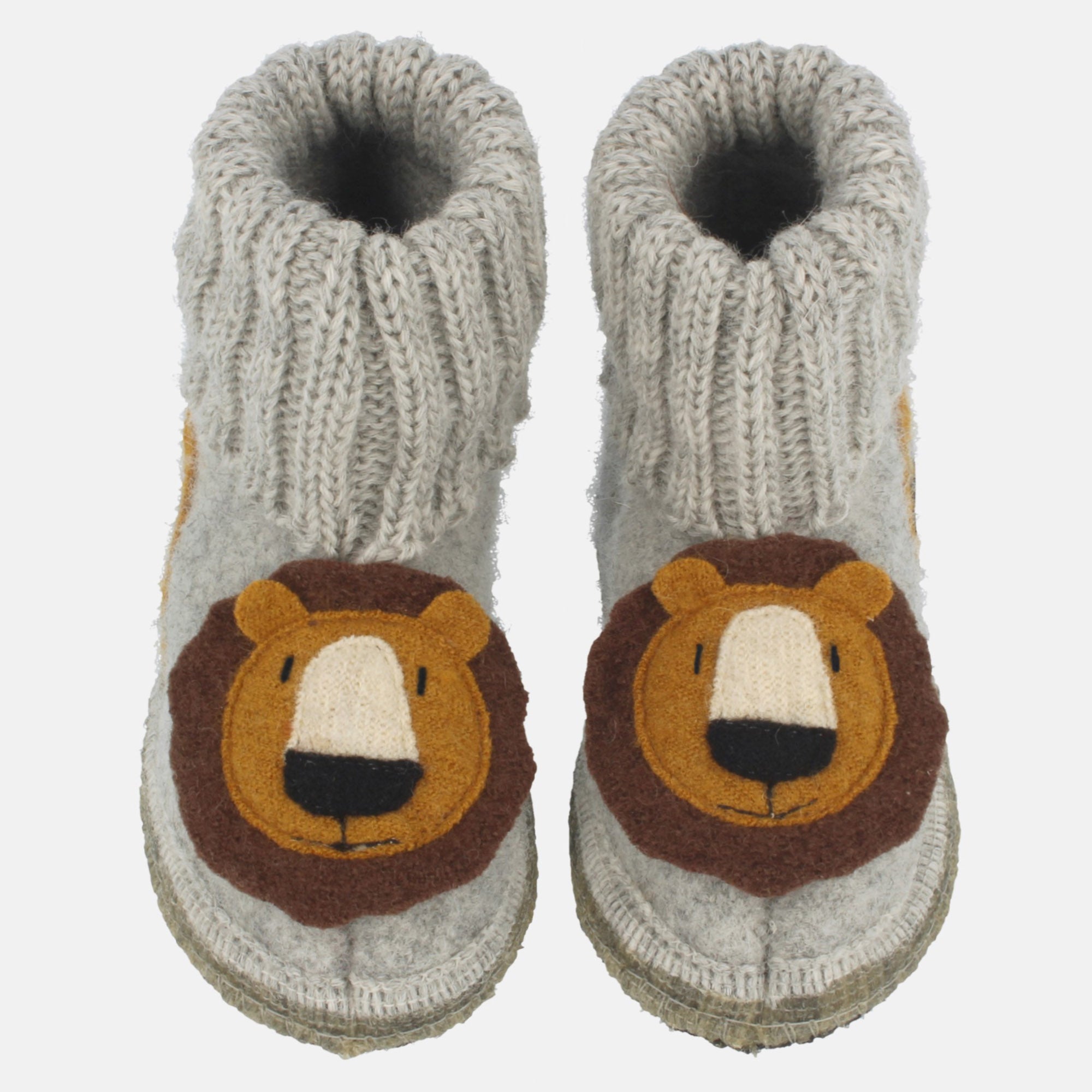 haflinger-h-ttenschuh-leo-kinder-hausschuh-schurwolle image 2