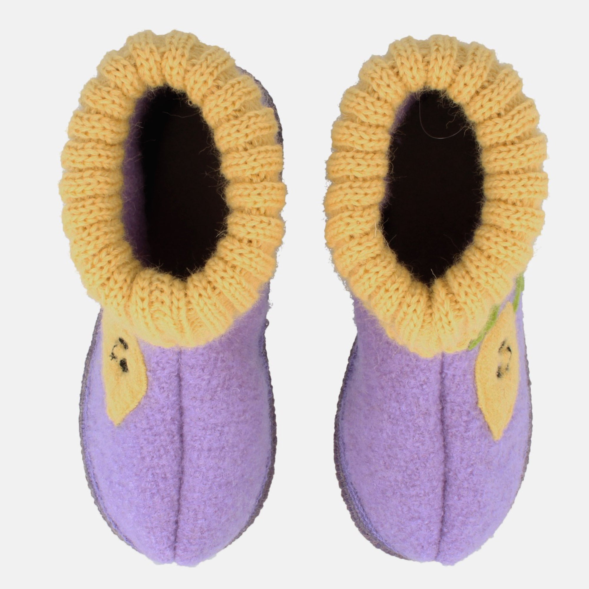 haflinger-grizzly-zitrone-kinder-h-ttenschuh-wollwalk image 3