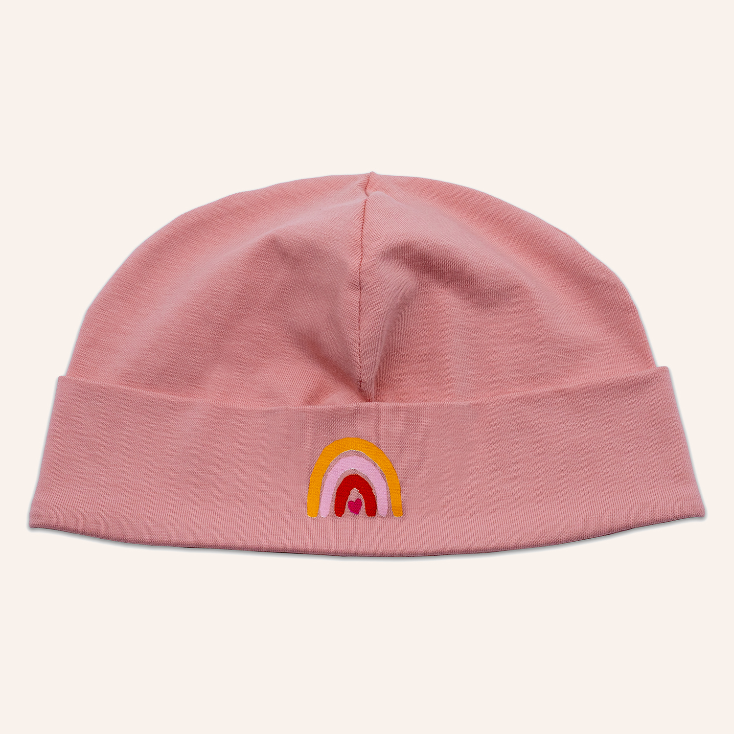 orangenkinder-regenbogen-babym-tze-pink-aus-baumwolljersey image 1