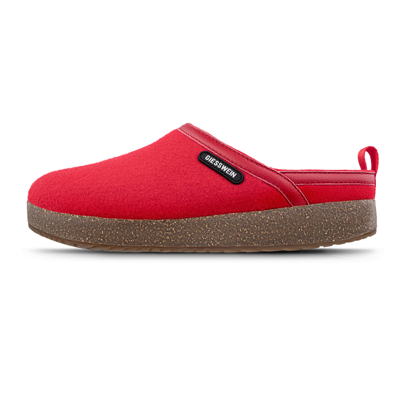 giesswein-wool-clog-wollfilz-clog-rot-grau image 6
