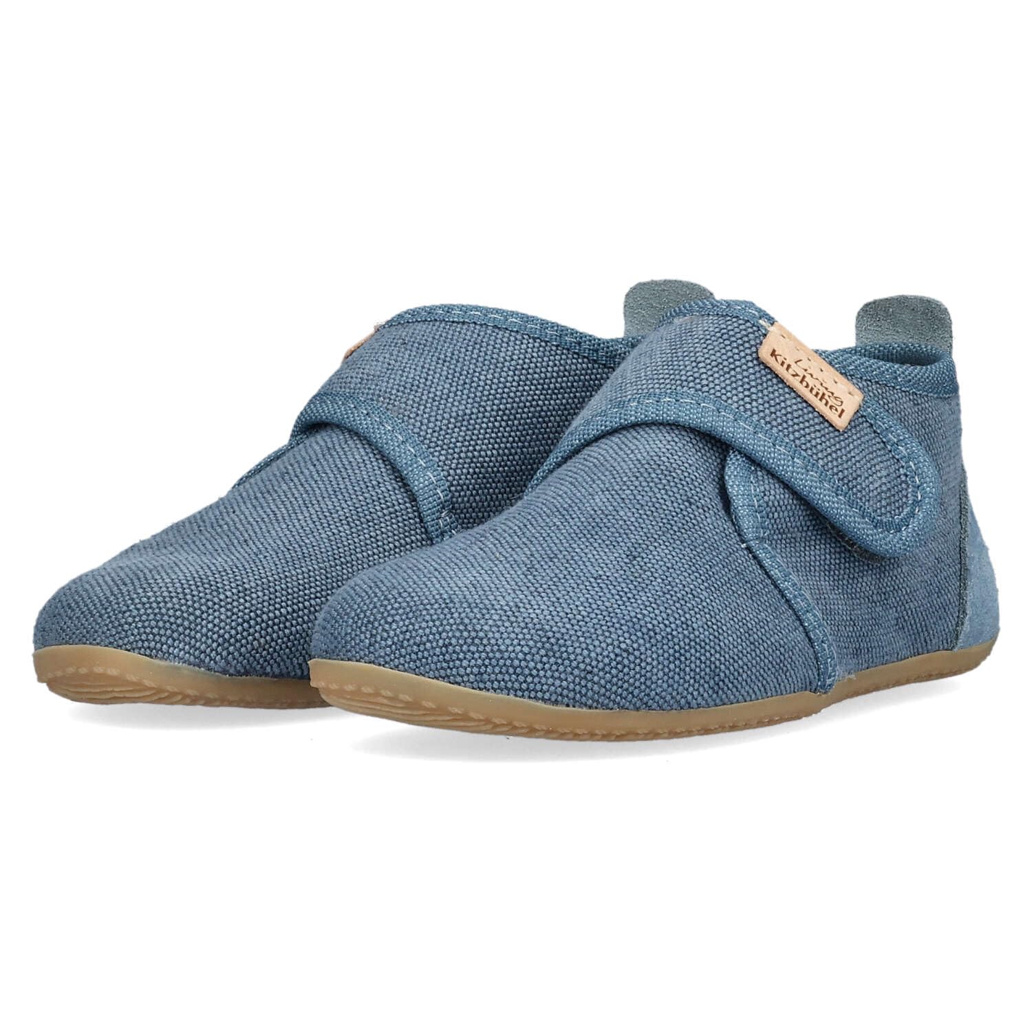 living-kitzb-hel-babyklettschuh-ulli-uni-dark-rose-cloud-baumwolle-mid-cut image 2