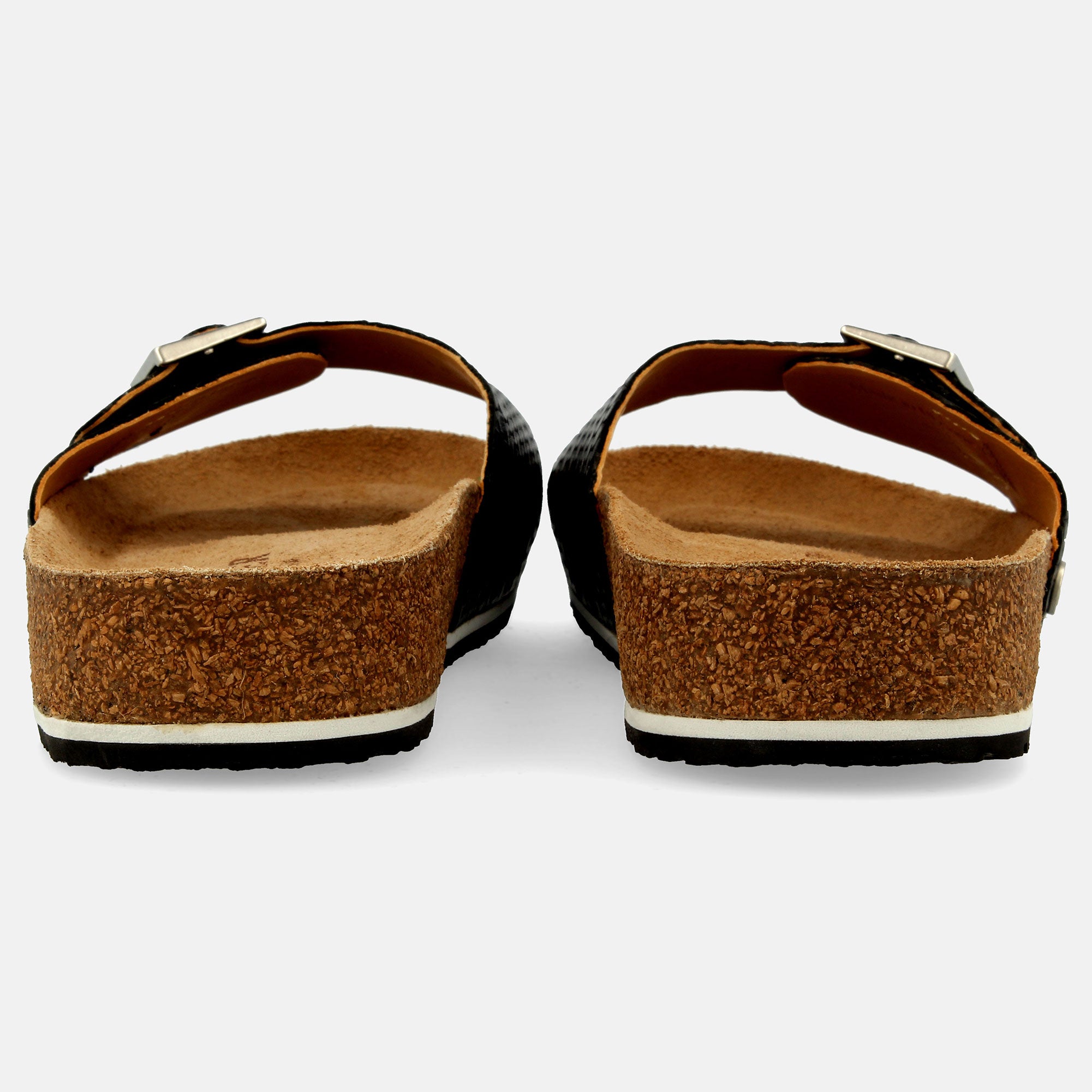 haflinger-gina-meriva-leder-pantolette-einriemer-strukturleder-perle image 5