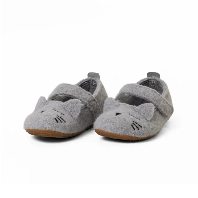 living-kitzb-hel-unisex-kinder-slipper-4024-0328-woll-hausschuh-k-tzchen-mit-kle image 1