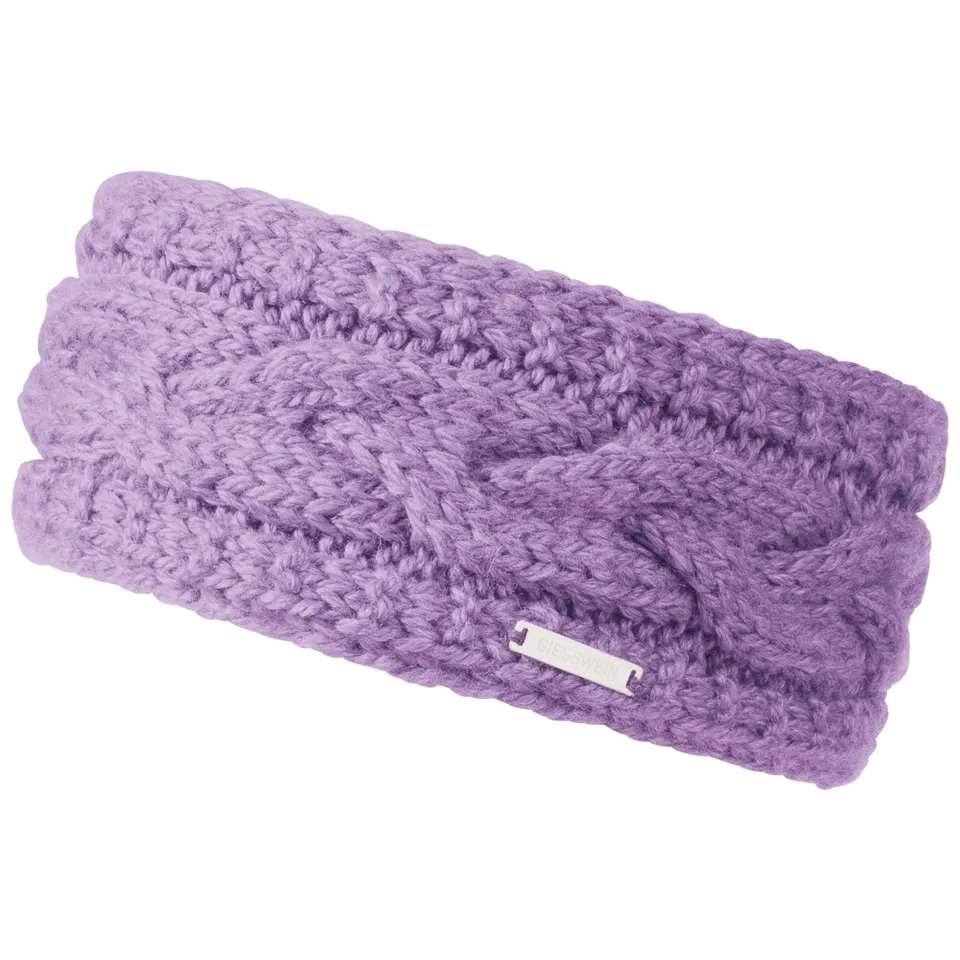 giesswein-headband-stirnberg-stirnband-damen-schwarz-zopfmuster-fleece image 1