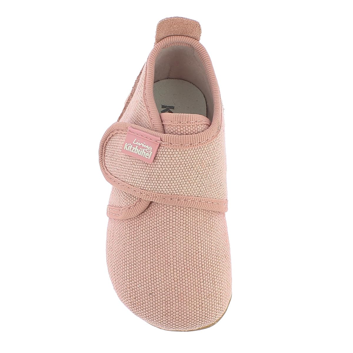 living-kitzb-hel-babyklettschuh-unifarben-hausschuh-baby-baumwolle image 3
