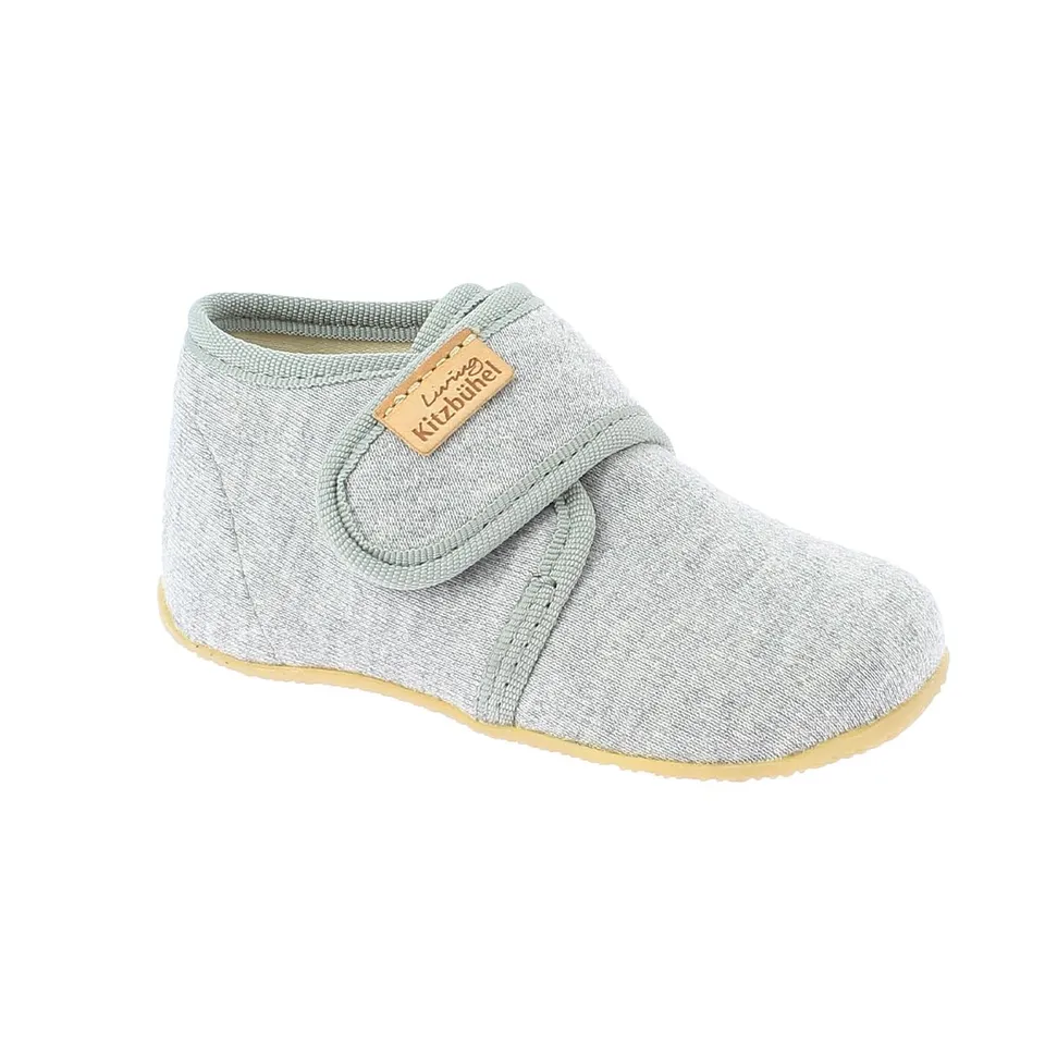 living-kitzb-hel-babyklett-jersey-unifarben-hausschuh-unisex-kinder image 1