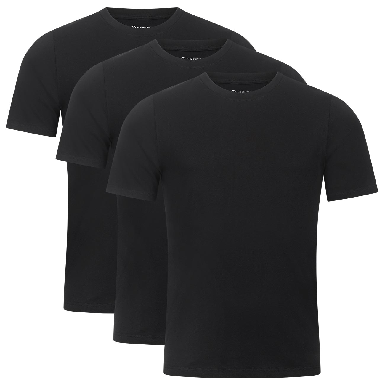 giesswein-organic-t-shirt-men-3er-pack-bio-baumwolle-schwarz-wei image 1