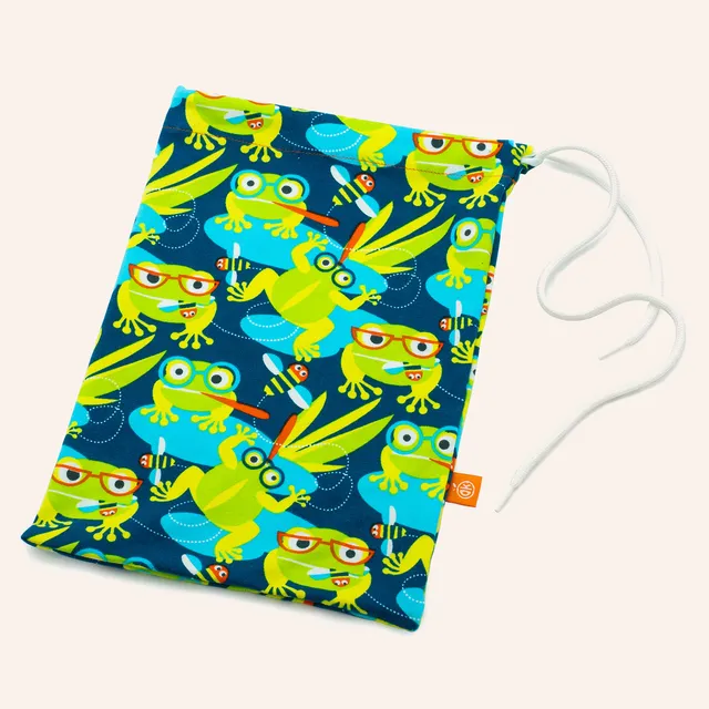 orangenkinder-geschenk-stoffbeutel-frosch-kindergarten-beutel image 1