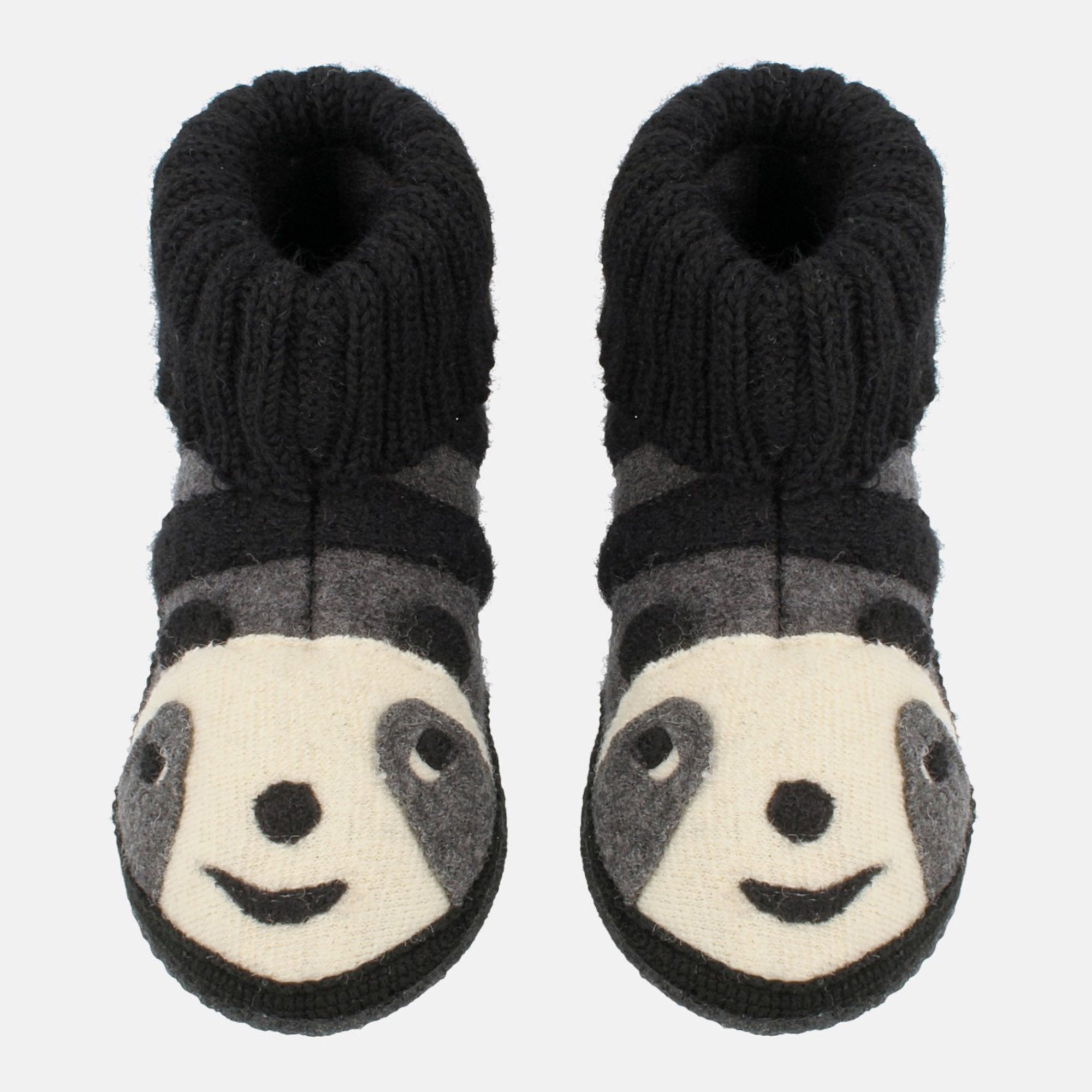 haflinger-h-ttenschuh-panda-kinder-hausschuh-schurwolle image 2