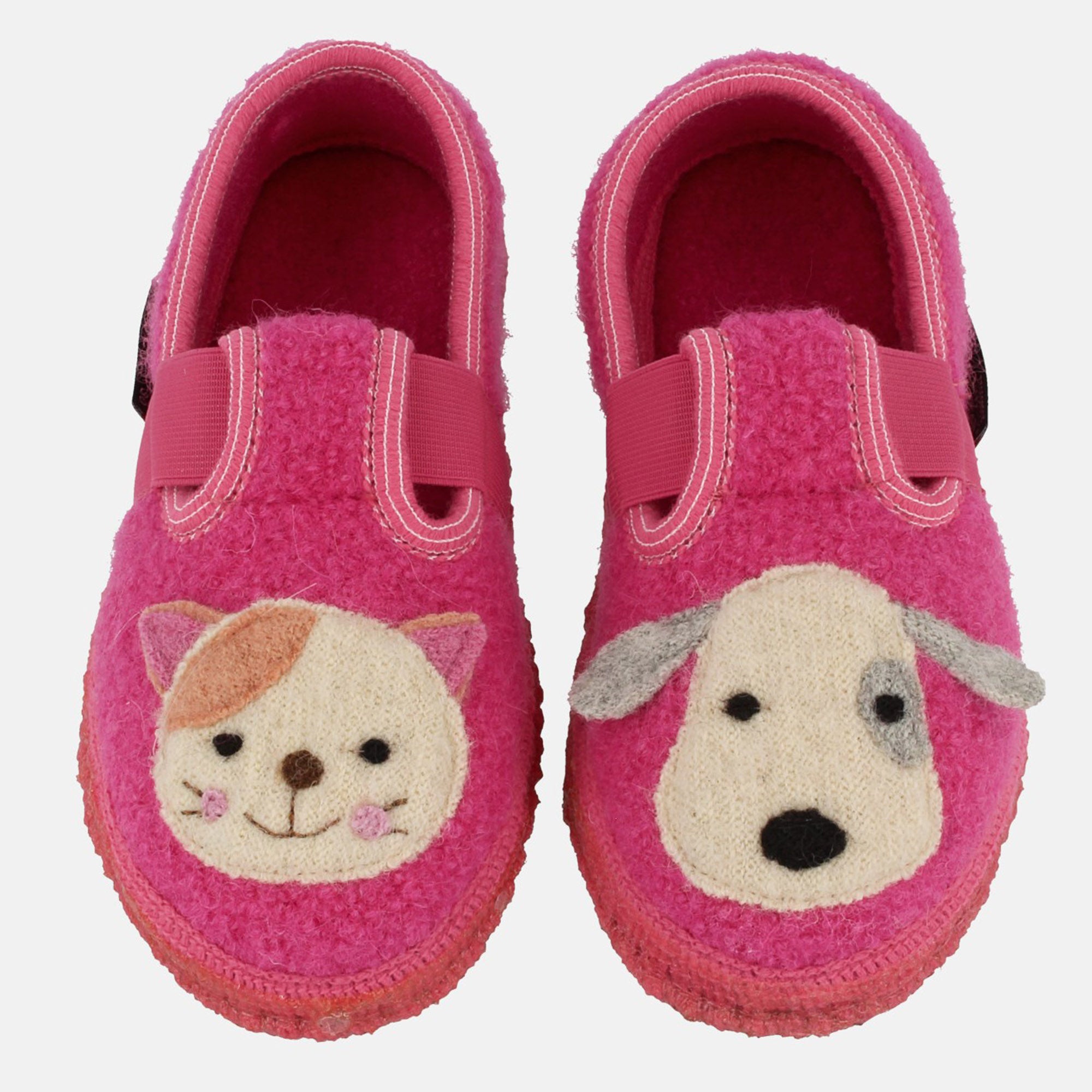 haflinger-slipper-pets-kinder-hausschuh-wollwalk-tiermotiv-mit-gummizug image 8