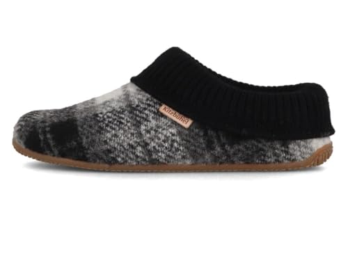 living-kitzb-hel-damen-slipper-mit-strickb-ndchen-black-grey-gr-e-36 image 3