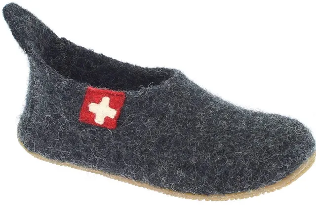 living-kitzb-hel-slipper-schweizer-kreuz-kinder-pantoffeln image 1