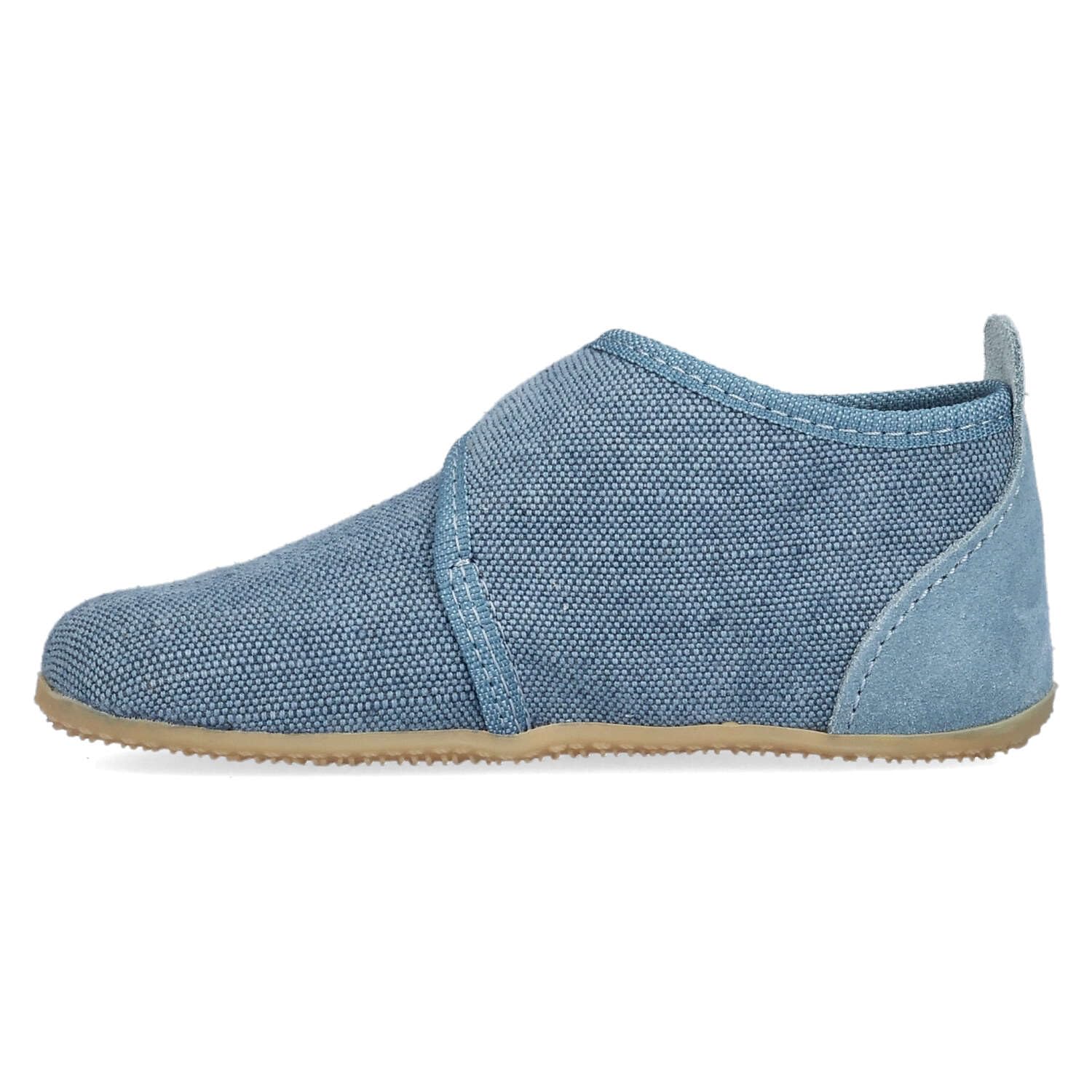 living-kitzb-hel-babyklettschuh-ulli-uni-dark-rose-cloud-baumwolle-mid-cut image 3
