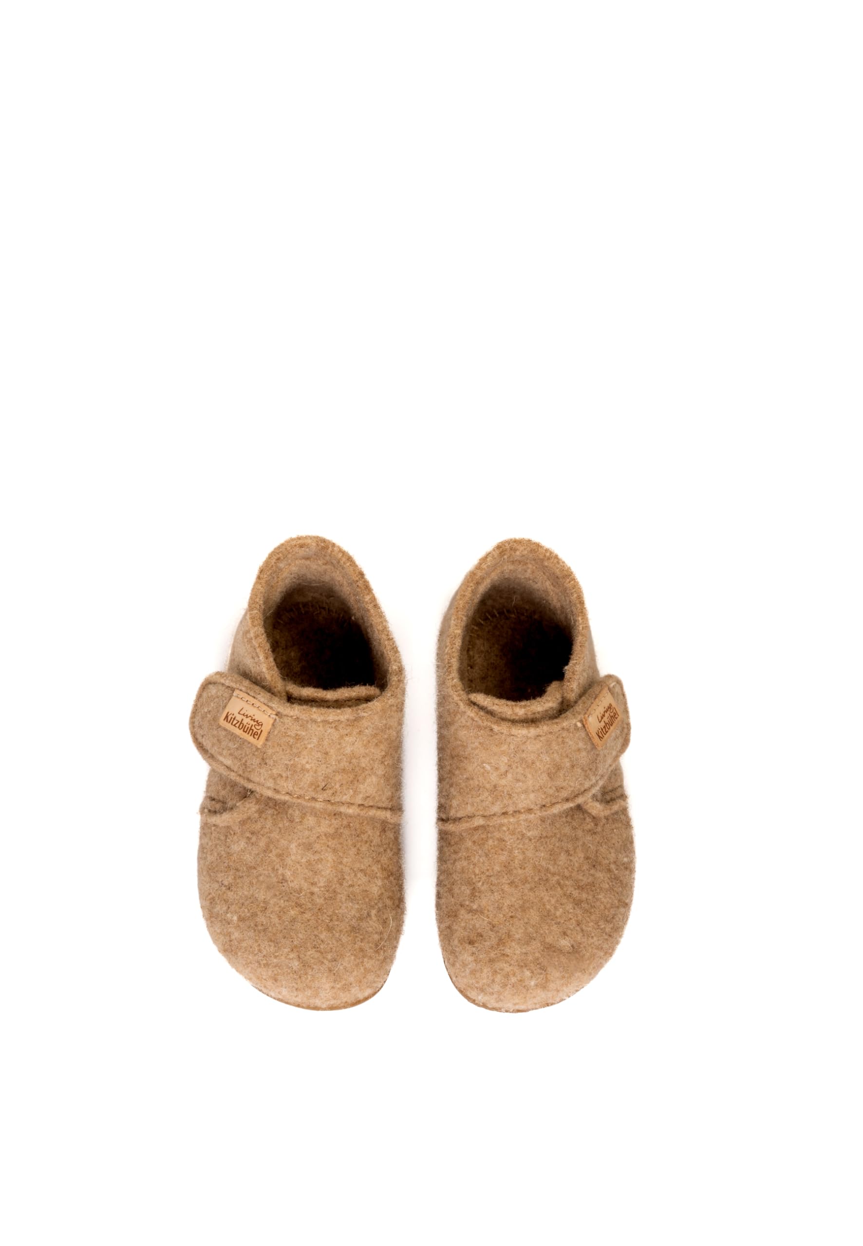 living-kitzb-hel-babyklettschuh-filz-unifarben-unisex-baby-hausschuhe image 2
