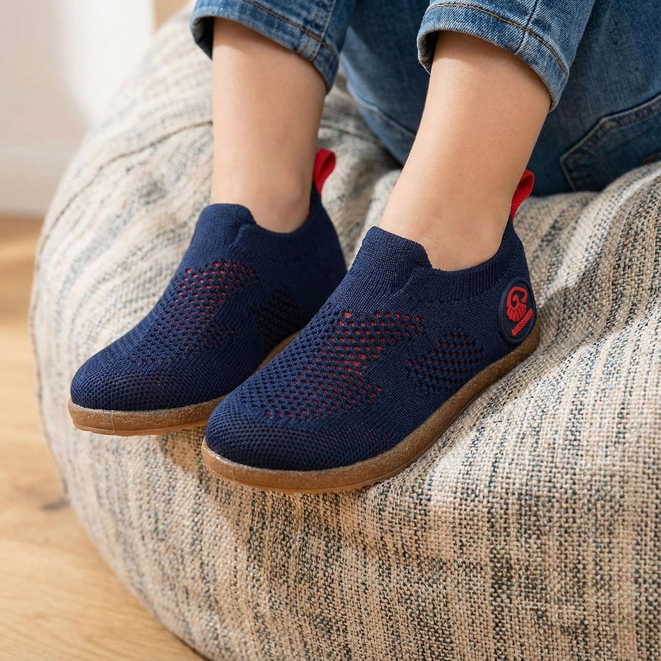 giesswein-alpbach-kinderhausschuh-elastischer-kita-barfu-slipper image 2