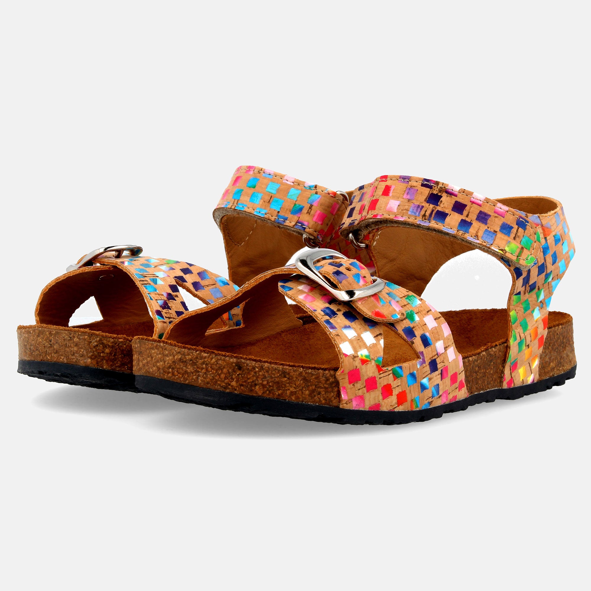 haflinger-fritzi-cork-multi-kinder-sommersandale image 2