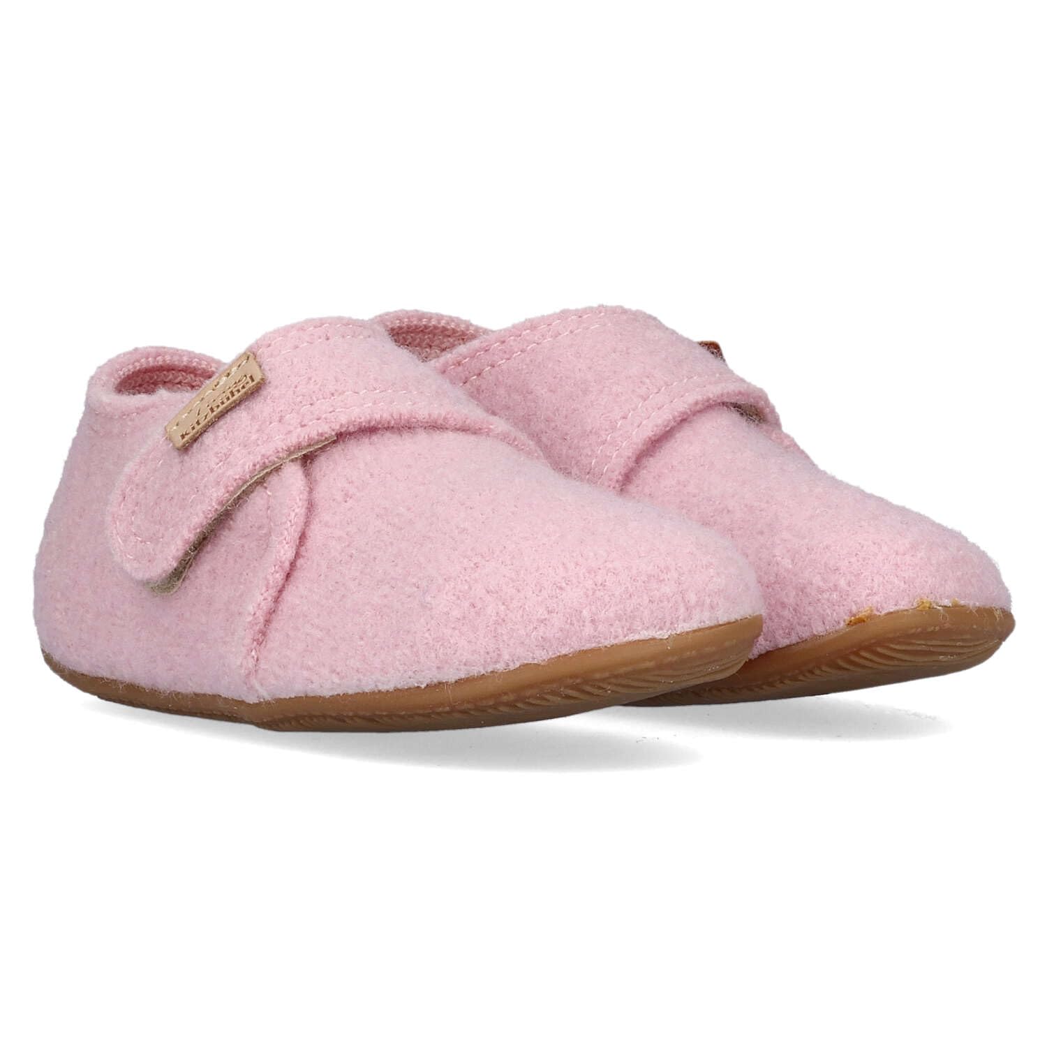 living-kitzb-hel-babyklettschuh-unifarben-woll-hausschuh-mid-cut image 7