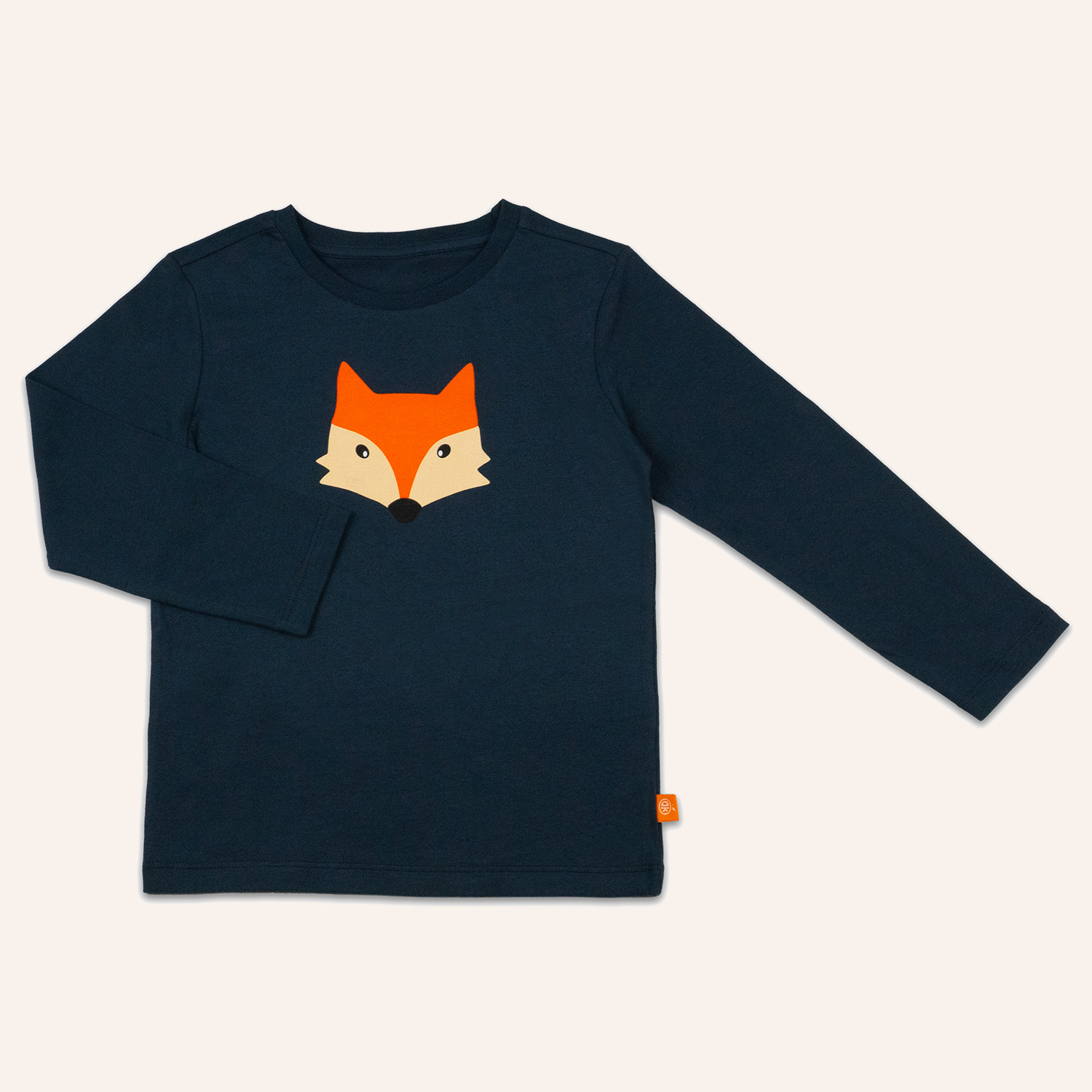 orangenkinder-fox-langarmshirt-blau-kinder-longsleeve-aus-baumwoll-jersey image 1