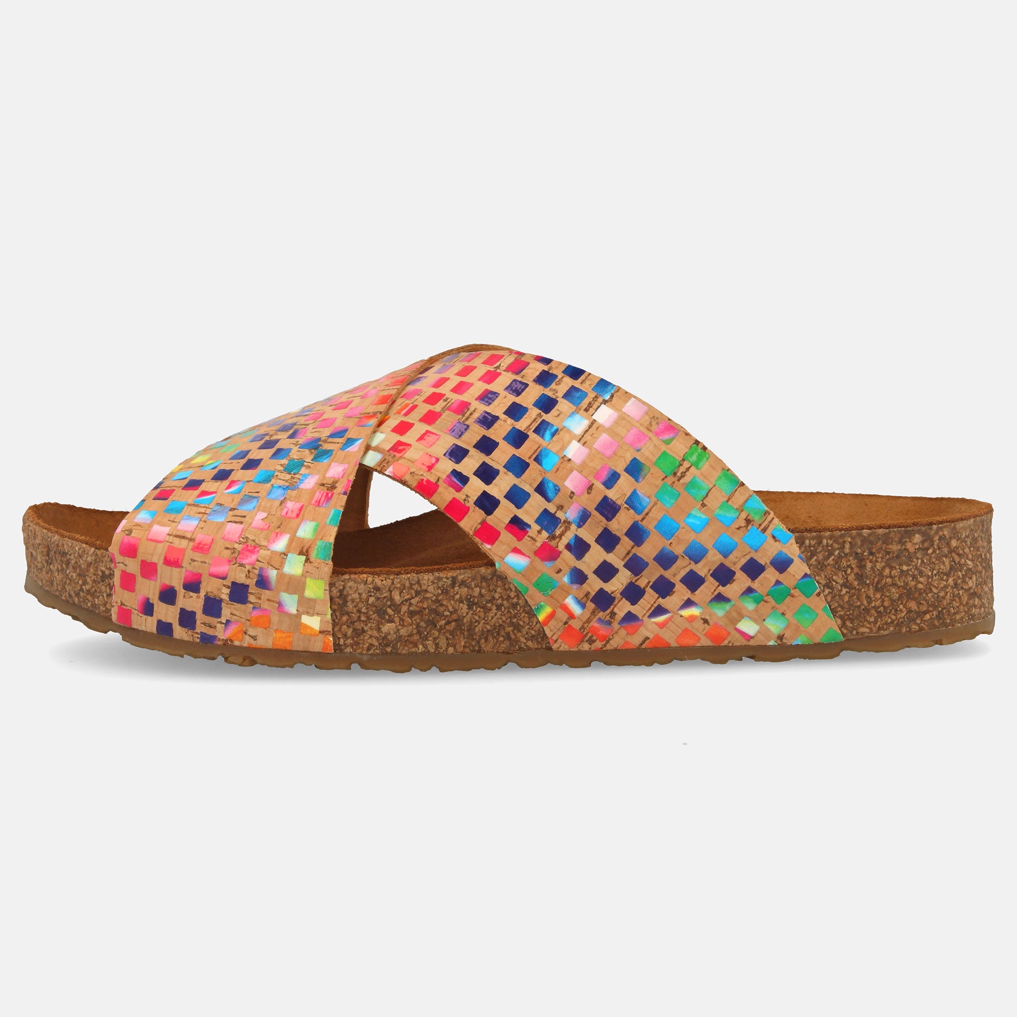 haflinger-mio-cork-multi-kork-pantolette image 1