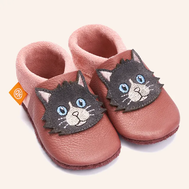 orangenkinder-mia-the-cat-kinder-hausschuhe-krabbelschuhe image 1