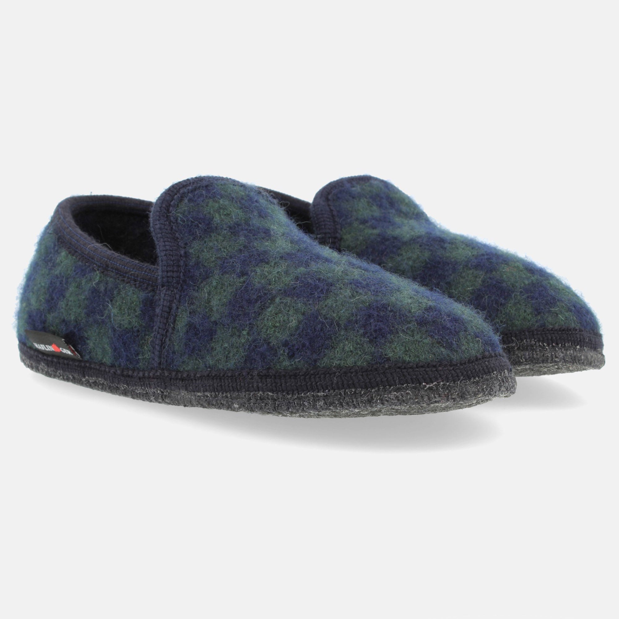 haflinger-loafer-chess-pantoffeln-mit-karo-design image 2