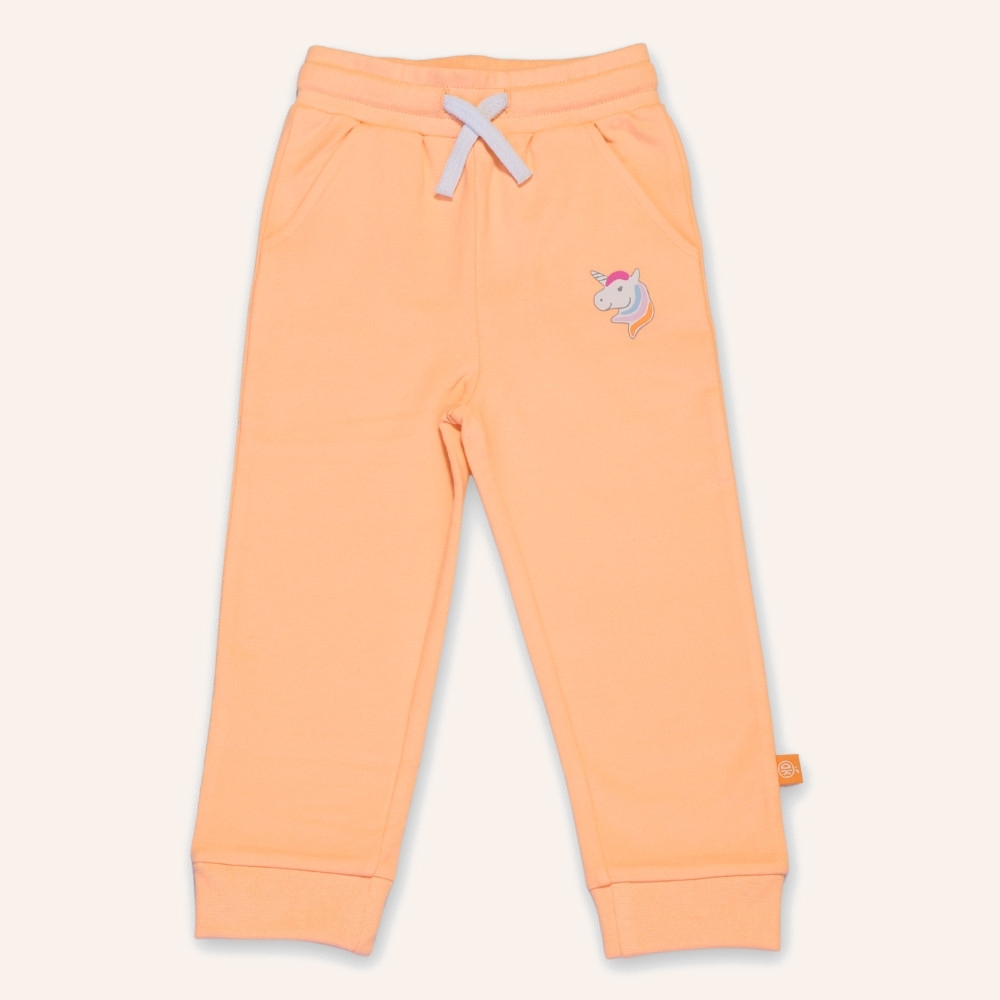 orangenkinder-einhorn-stella-jogginghose-pfirsich-baby-und-kinderhose image 1
