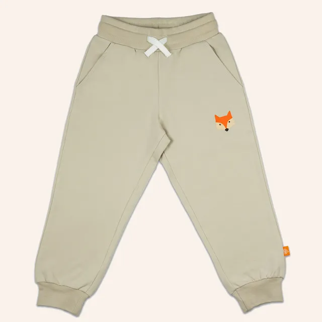 orangenkinder-fuchs-jogginghose-beige-baby-und-kleinkindhose-aus-baumwolle image 1