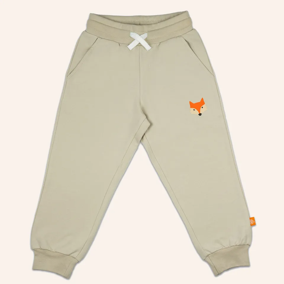 orangenkinder-fuchs-jogginghose-beige-baby-und-kleinkindhose-aus-baumwolle image 1