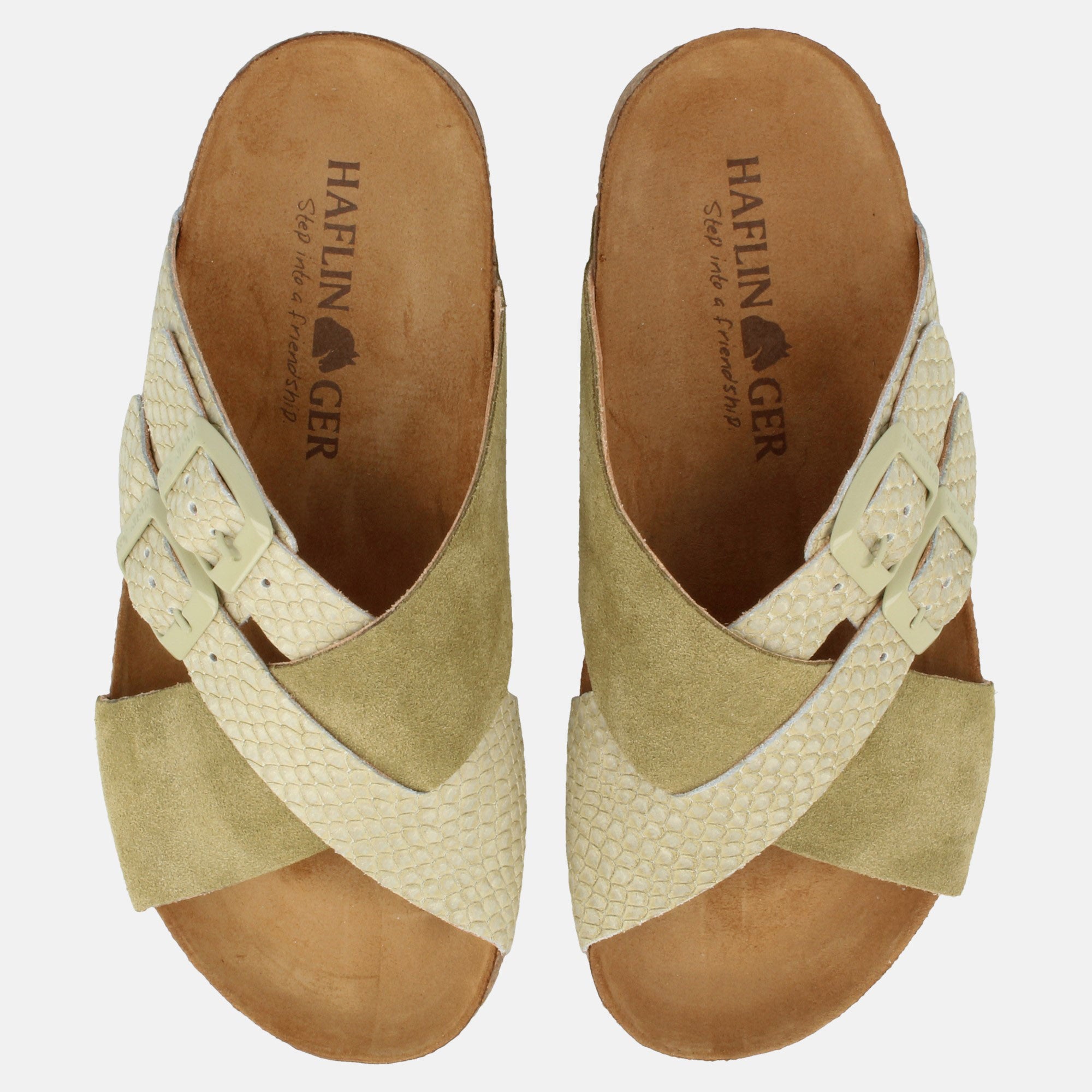 haflinger-bio-amiga-leder-pantolette-mit-korkfu-bett-und-schnalle image 3
