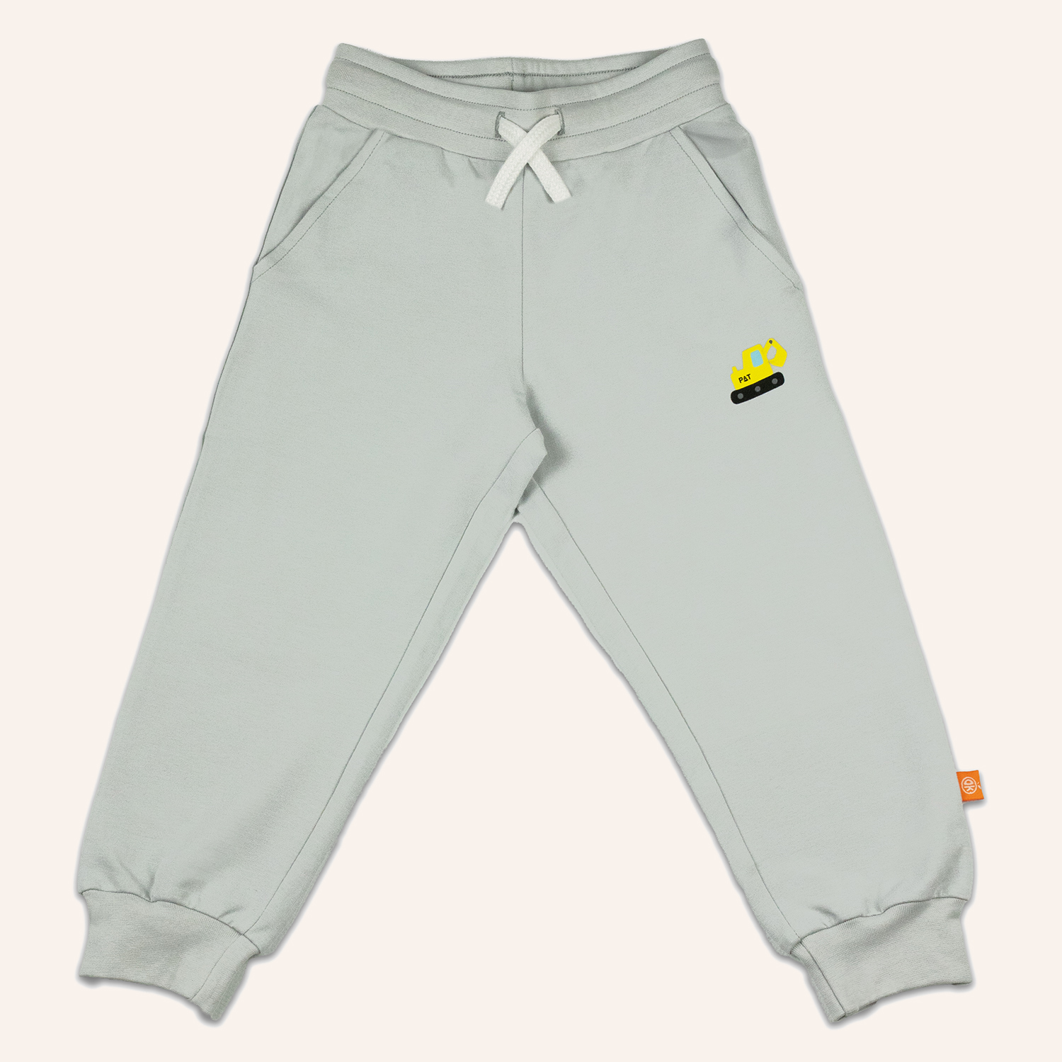 orangenkinder-bagger-jogginghose-grau-kinderhose-aus-baumwolle image 1