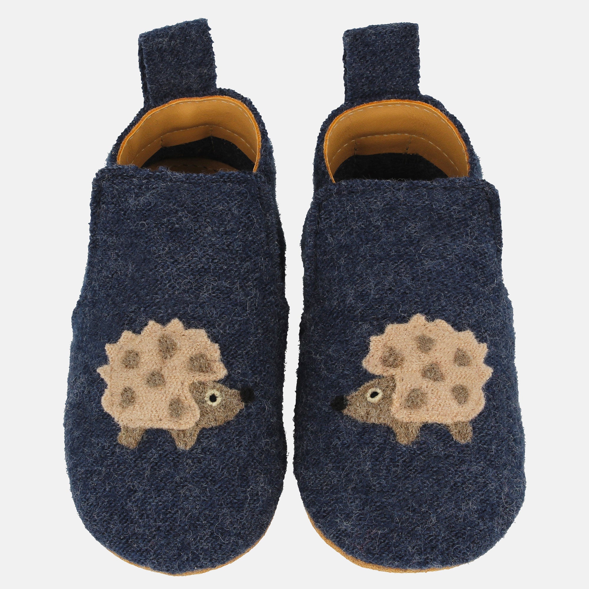 haflinger-maxl-lauflernschuh-baby-walkstoff-mit-igel-applikation image 8