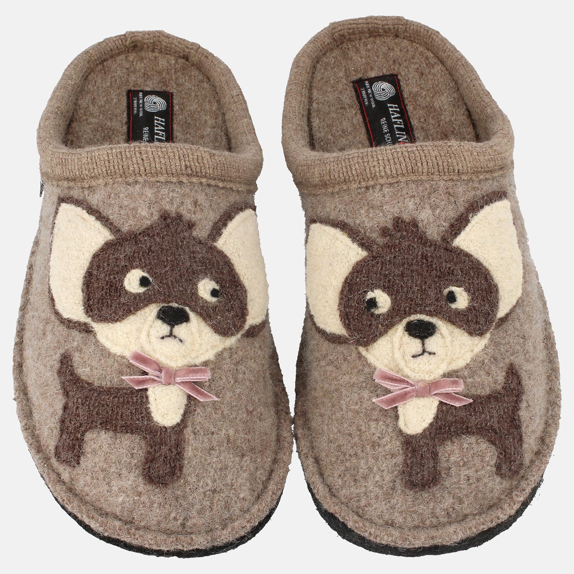 haflinger-flair-chihuahua-wollwalk-pantoffel-hunde-applikation image 2