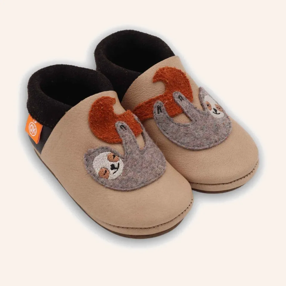 orangenkinder-amigo-kinder-barfu-schuhe-pauli-faultier-kita-slipper-leder image 1