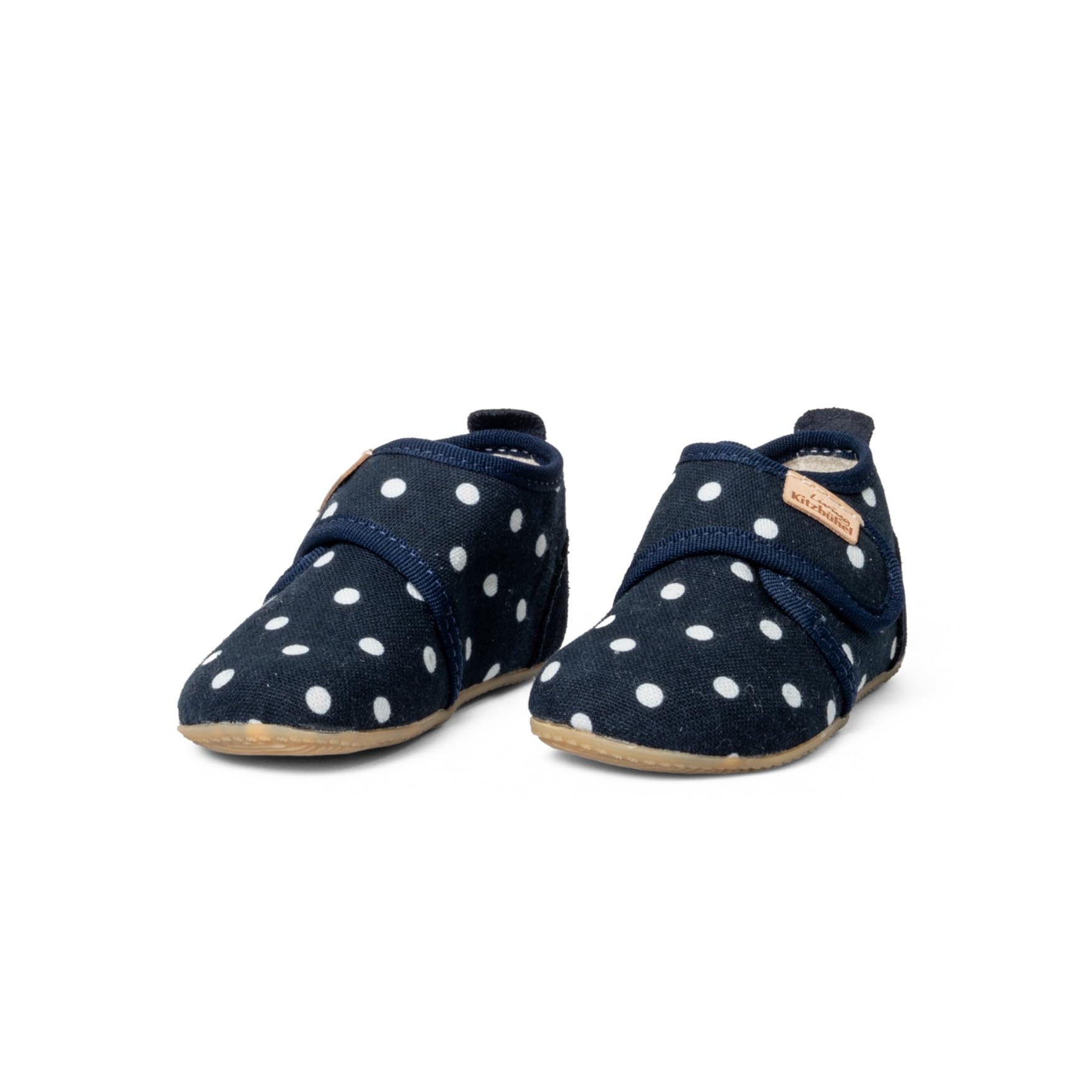 living-kitzb-hel-pauli-p-nktchen-baby-krabbelschuh-baumwolle-mit-klettverschluss image 1