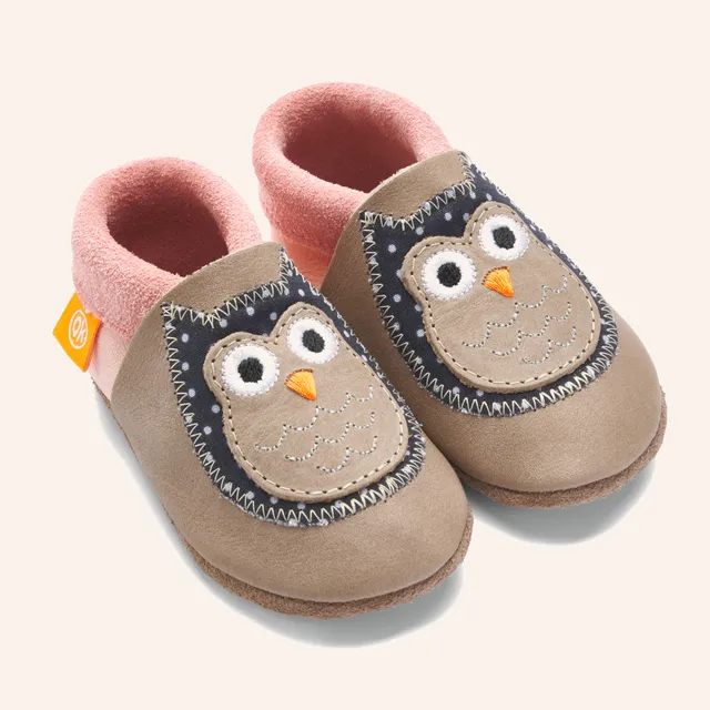 orangenkinder-eulalia-die-eule-kinder-hausschuhe-krabbelschuhe image 1
