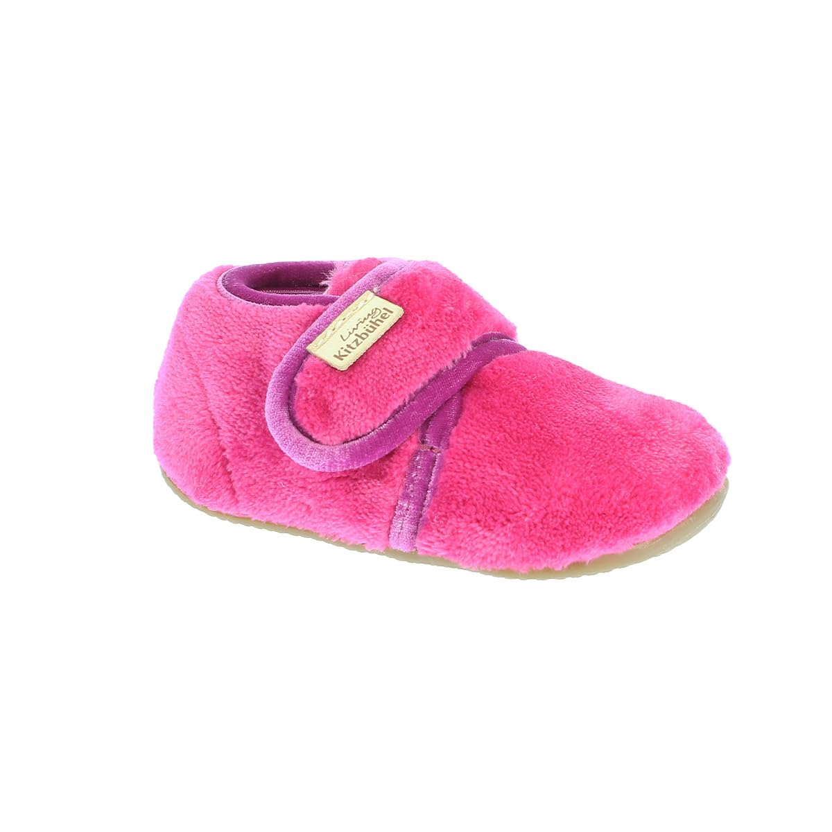 living-kitzb-hel-babyklettschuh-samt-unifarben-timeless-lammfell-hausschuh image 5