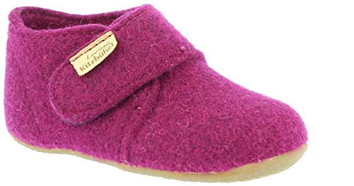 living-kitzb-hel-babyklettschuh-filz-unifarben-m-dchen-hausschuh image 5