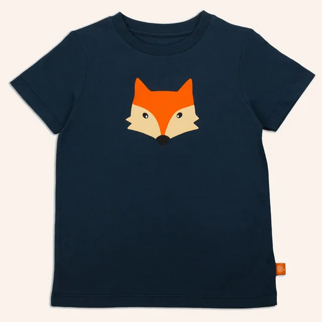 orangenkinder-fox-t-shirt-blau-kinder-t-shirt-aus-baumwoll-jersey image 1