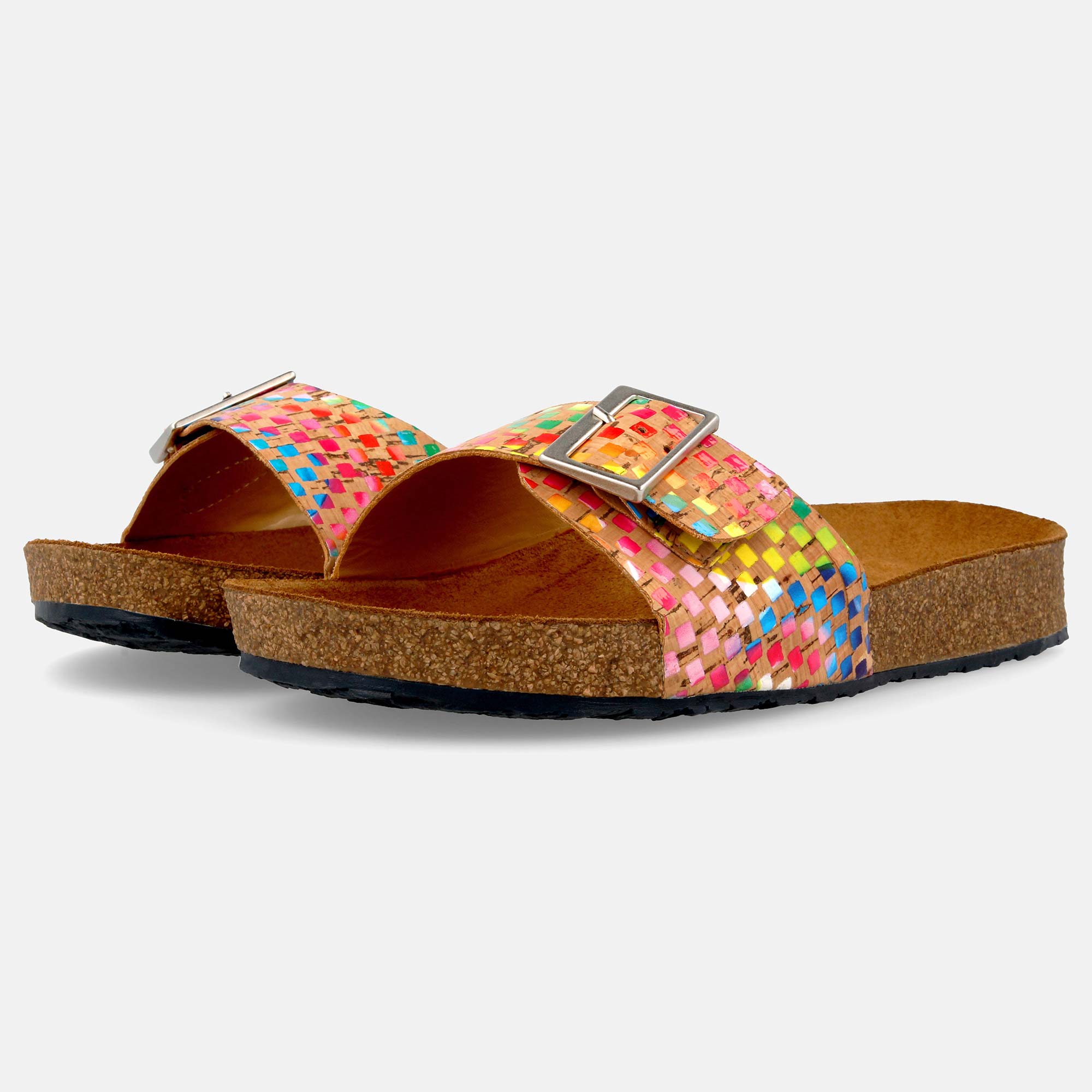 haflinger-gina-cork-multi-pantolette image 8