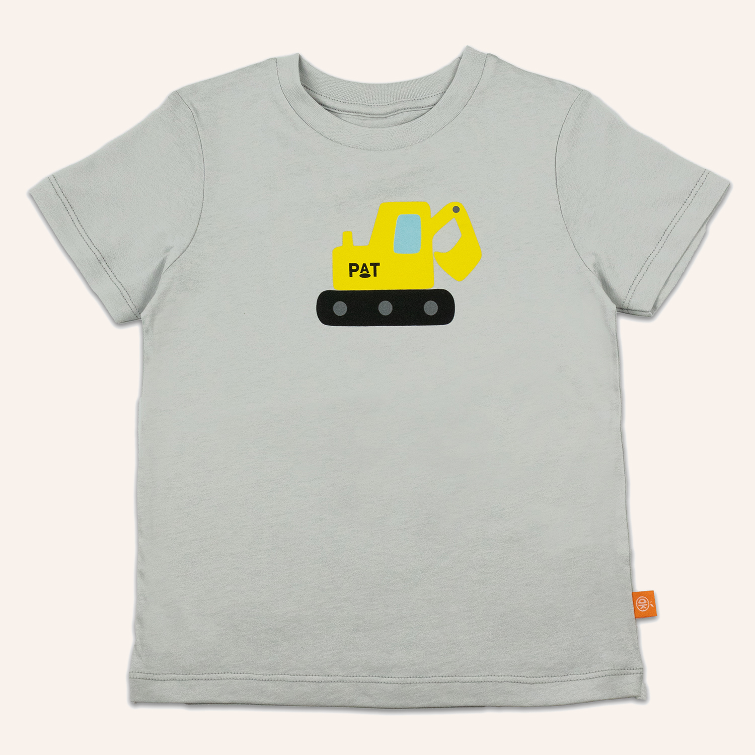 orangenkinder-bagger-pat-t-shirt-grau-kinderkleidung-baumwolle image 1