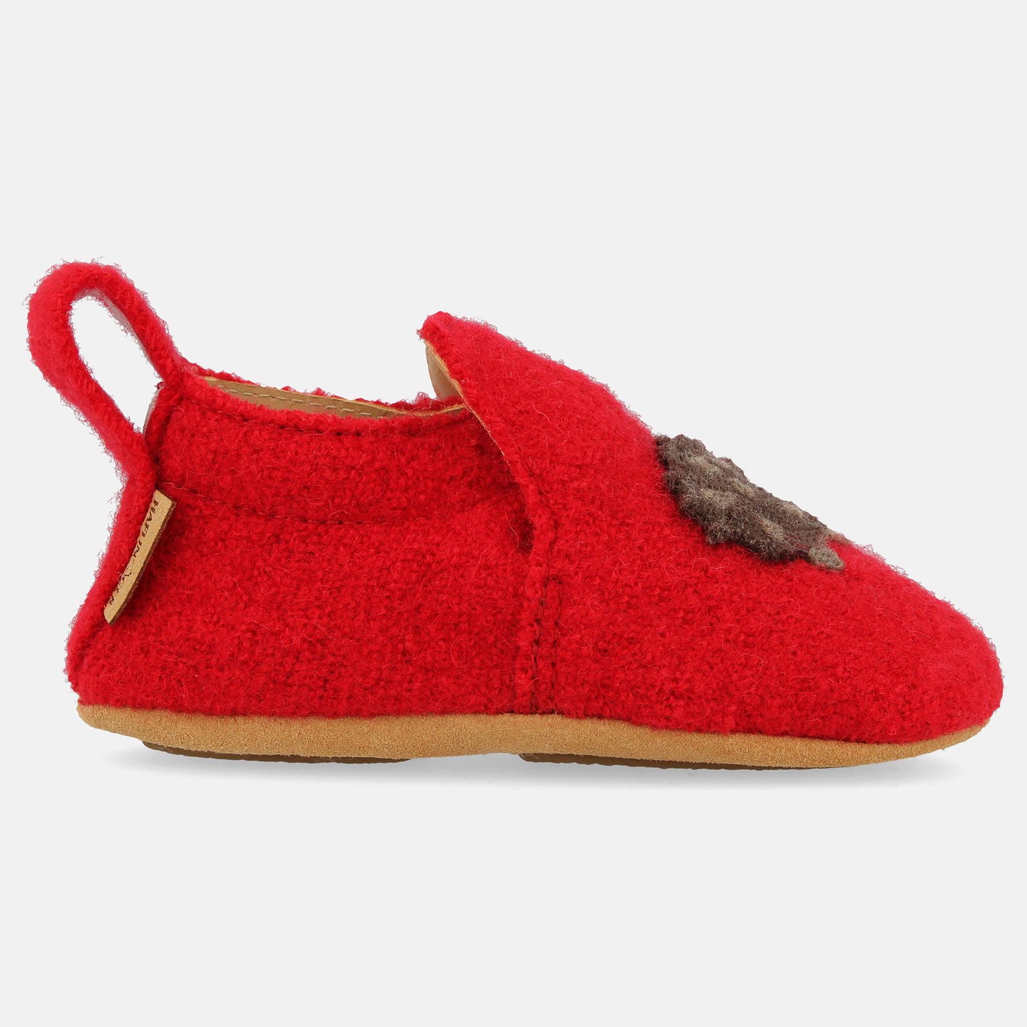 haflinger-maxl-lauflernschuh-baby-walkstoff-mit-igel-applikation image 4