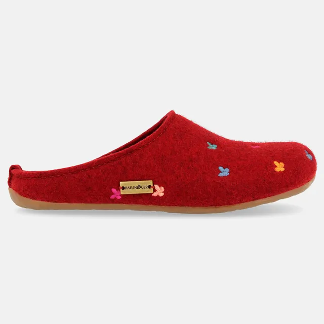 haflinger-everest-farfalline-wollfilz-hausschuh-schmetterling image 1