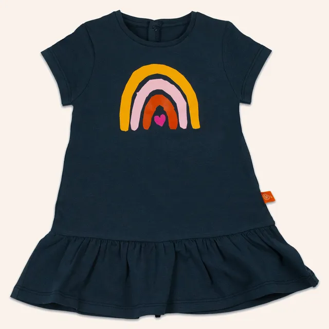 orangenkinder-regenbogen-kleid-reginchen-blau-m-dchen-kleid-baumwolle image 1