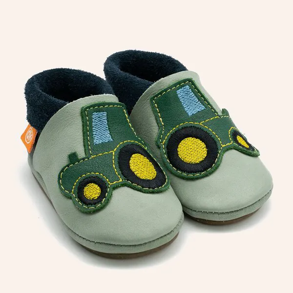 orangenkinder-kinder-barfu-schuhe-amigo-herbert-der-traktor-kita-barfu-schuhe image 1