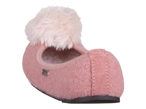 living-kitzb-hel-3812-ballerina-hausschuh-peach-schurwolle-slipper-damen image 8
