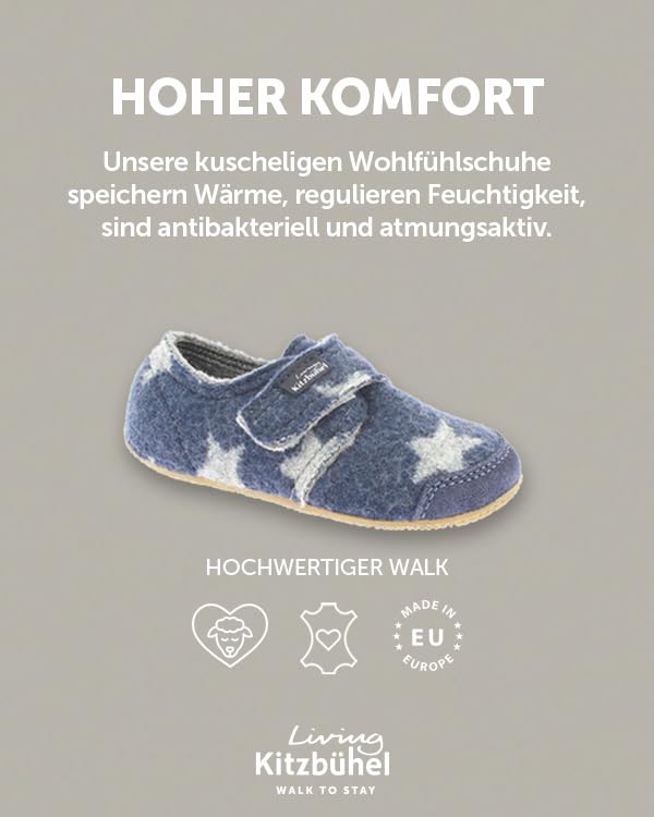 living-kitzb-hel-klettmodell-sternenwalk-hausschuh-kinder-wolle image 4