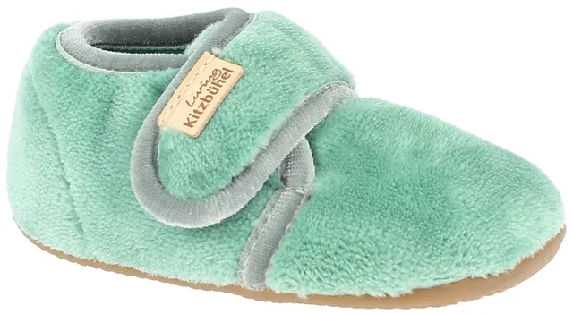 living-kitzb-hel-babyklettschuh-samt-unifarben-timeless-lammfell-hausschuh image 1