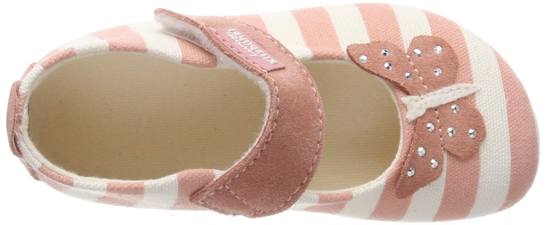 living-kitzb-hel-babyballerina-streifen-und-schmetterling-m-dchen-hausschuhe image 5