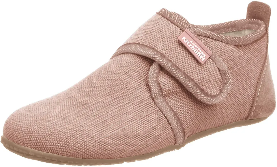 living-kitzb-hel-babyklettschuh-unifarben-hausschuh-baby-baumwolle image 1